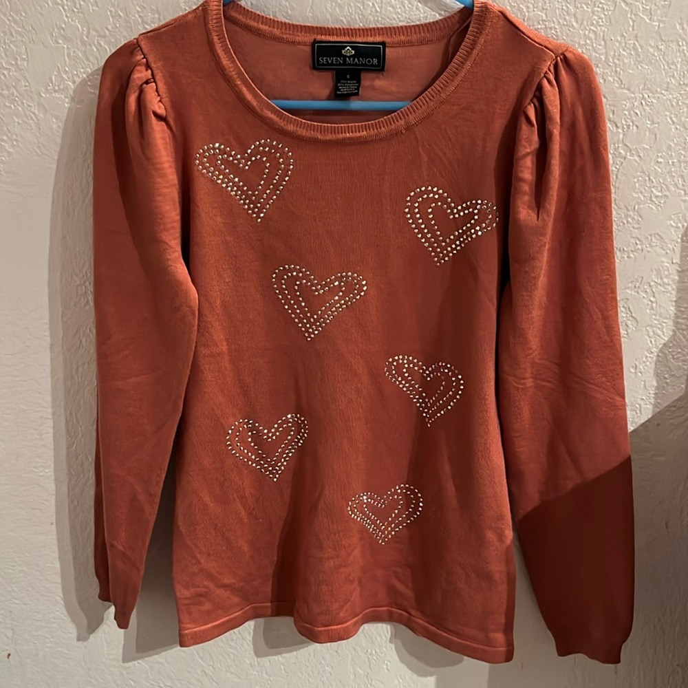 Coral long sleeve 
Size : S